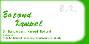 botond kampel business card